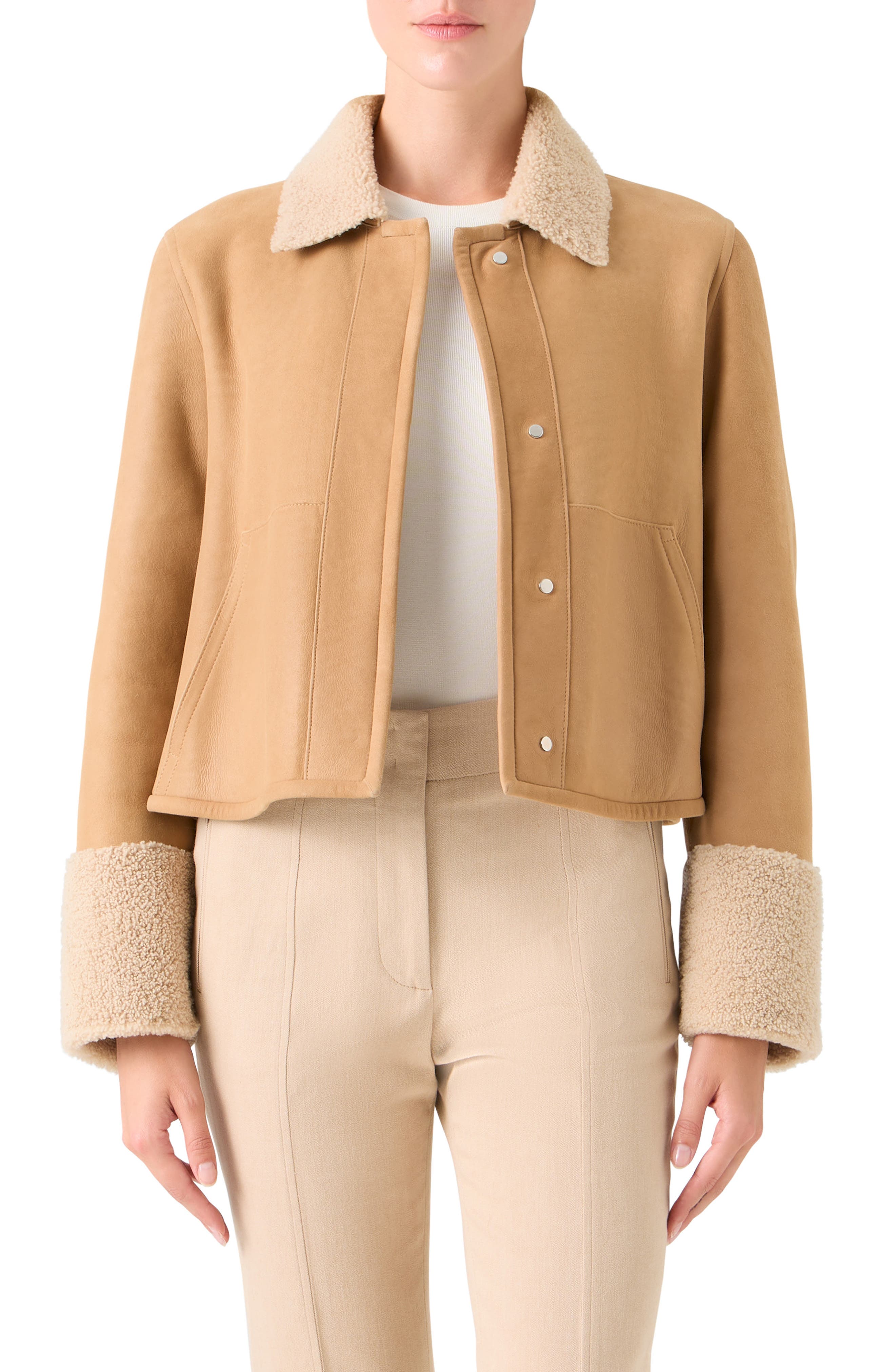 Cady Reversible Genuine Shearling Jacket
