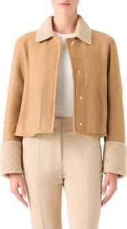 Akris Cady Reversible Genuine Shearling Jacket
