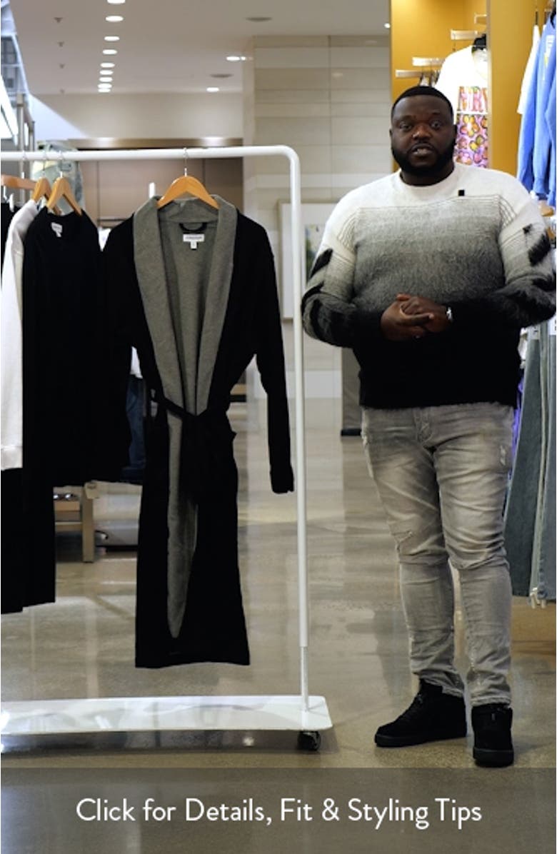 Essential Fleece Lined Robe, sales video thumbnail