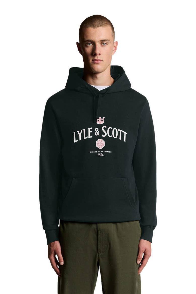 Cheers To Tradition Graphic Hoodie, Alternate, color, Dark Navy