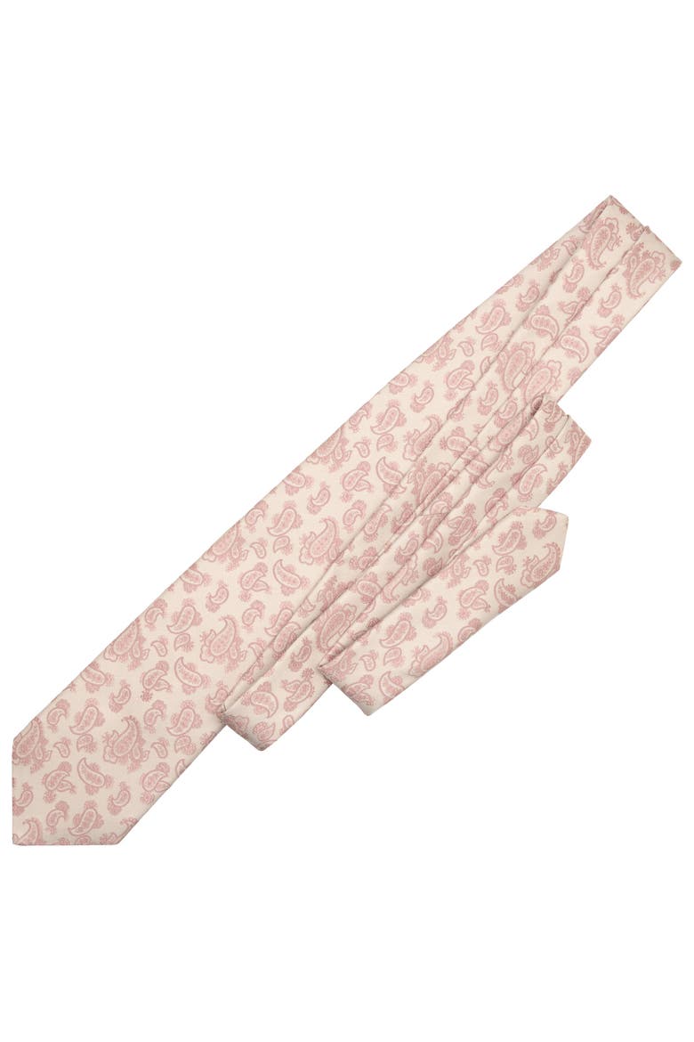 Colombo - Extra Long Silk Jacquard Tie for Men, Alternate, color, Pink