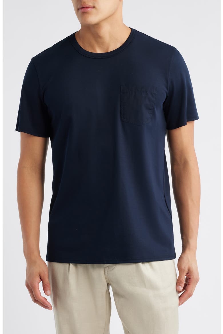 Solid Reworked Slim Fit T-Shirt, Main, color, NAVY