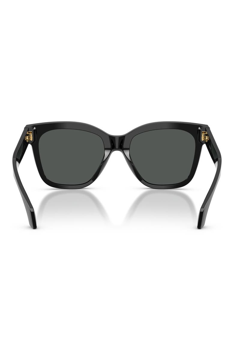 55mm Square Sunglasses, Alternate, color, BLACK / DARK GREY