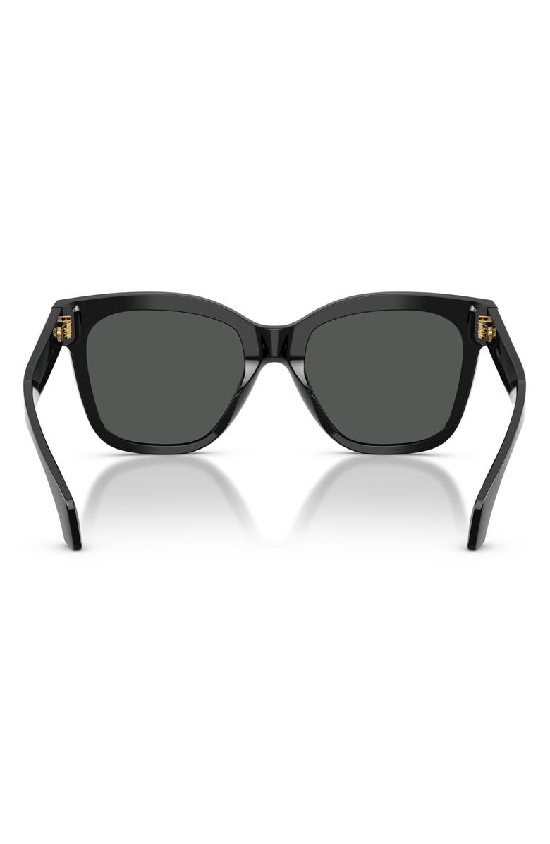 Versace 55mm Square Sunglasses, Alternate, color, Black / Dark Grey