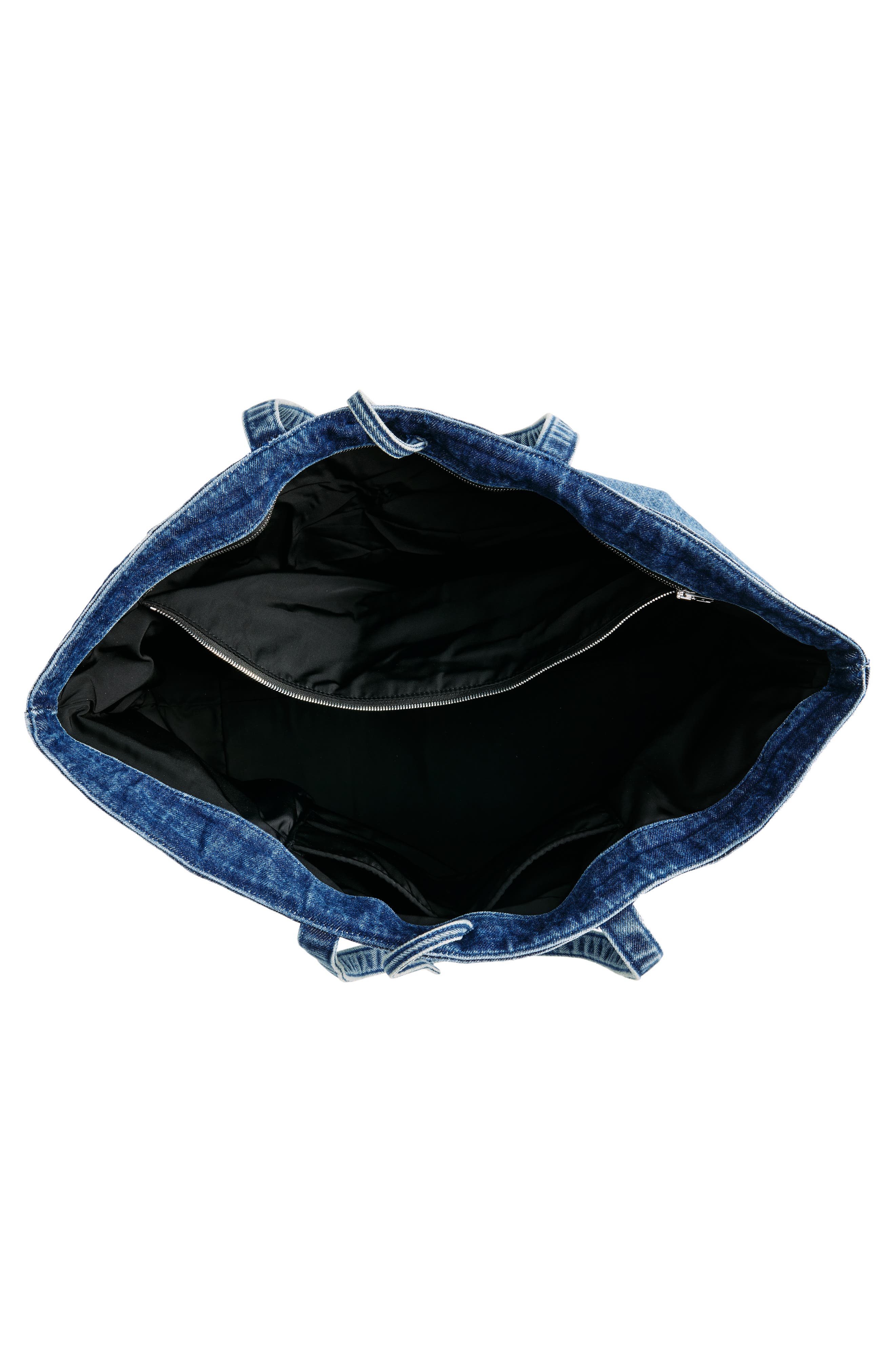 Alexander Wang Medium Punch Denim Tote, Alternate, color, 