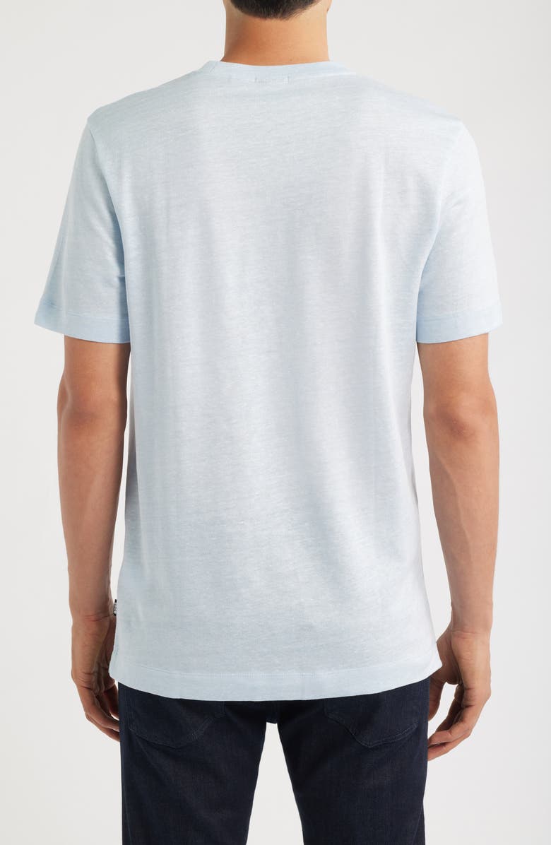 BOSS Thompson Slub Cotton T-Shirt, Alternate, color, Light/ Pastel Blue