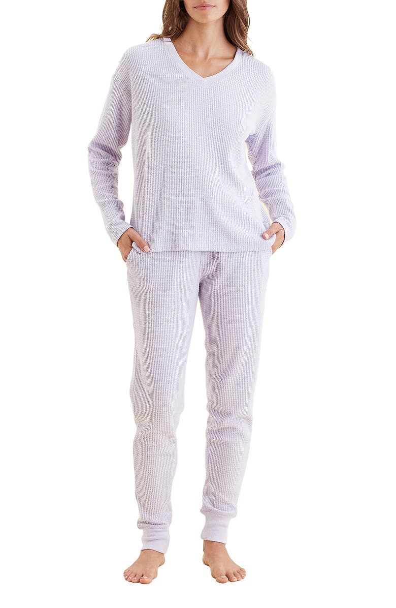 Papinelle Waffle Knit Pajamas, Alternate, color,