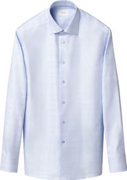 Eton Slim Fit Check King Twill Dress Shirt