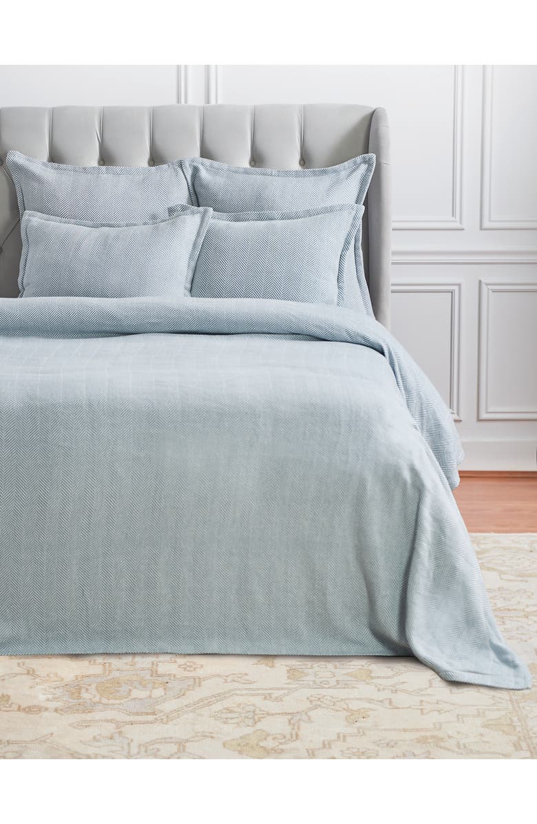 ELISABETH YORK Torin Agate Cotton Euro Sham - Machine Washable, Alternate, color, Blue