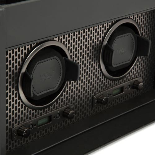 Wolf Axis Double Watch Winder With Storage In Powder Coat