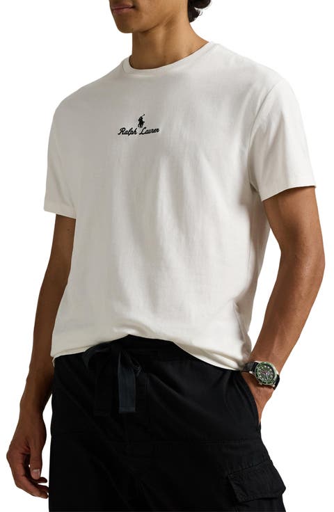 Classic Fit Embroidered Logo Jersey T-Shirt