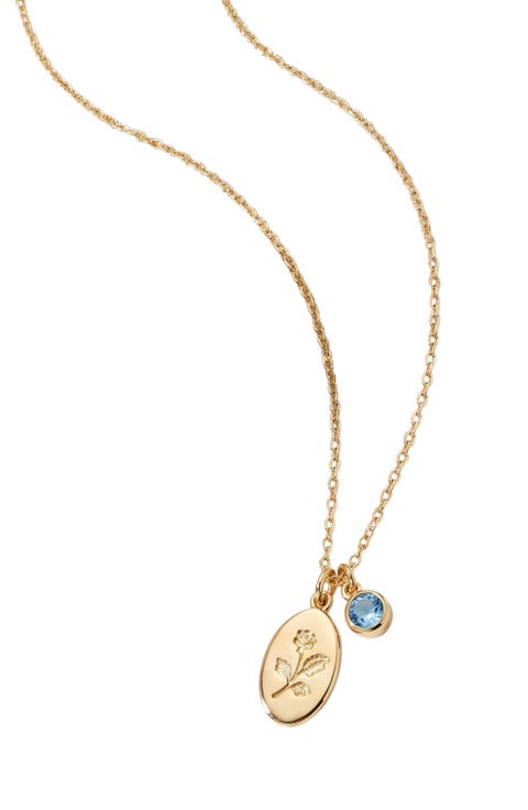 Birthstone Charm Necklace