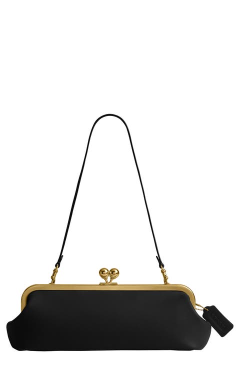 COACH Kisslock Glovetanned Leather Frame Clutch (Women) | Nordstrom COACH Kisslock Glovetanned Leather Frame Clutch (Women) | Nordstrom