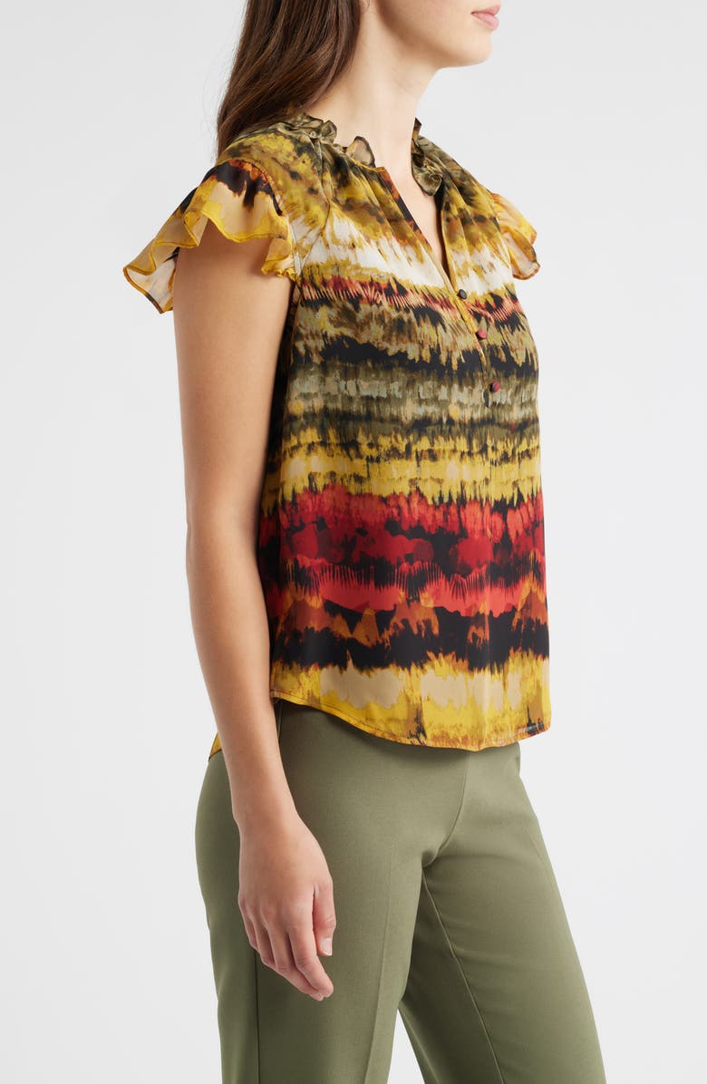 Anne Klein Flutter Sleeve Top, Alternate, color, 