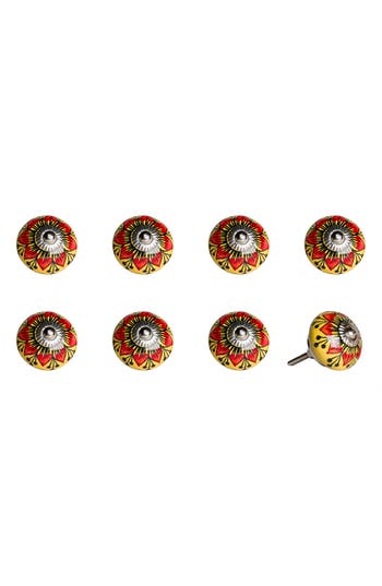 Shop Kinetic 8-pack Knobs In Yellow Red