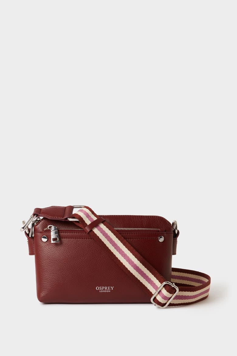 osprey body bag | Aoede Crossbody | Sustainable Crossbody | Black Sport Versatile Osprey London The Stella Leather