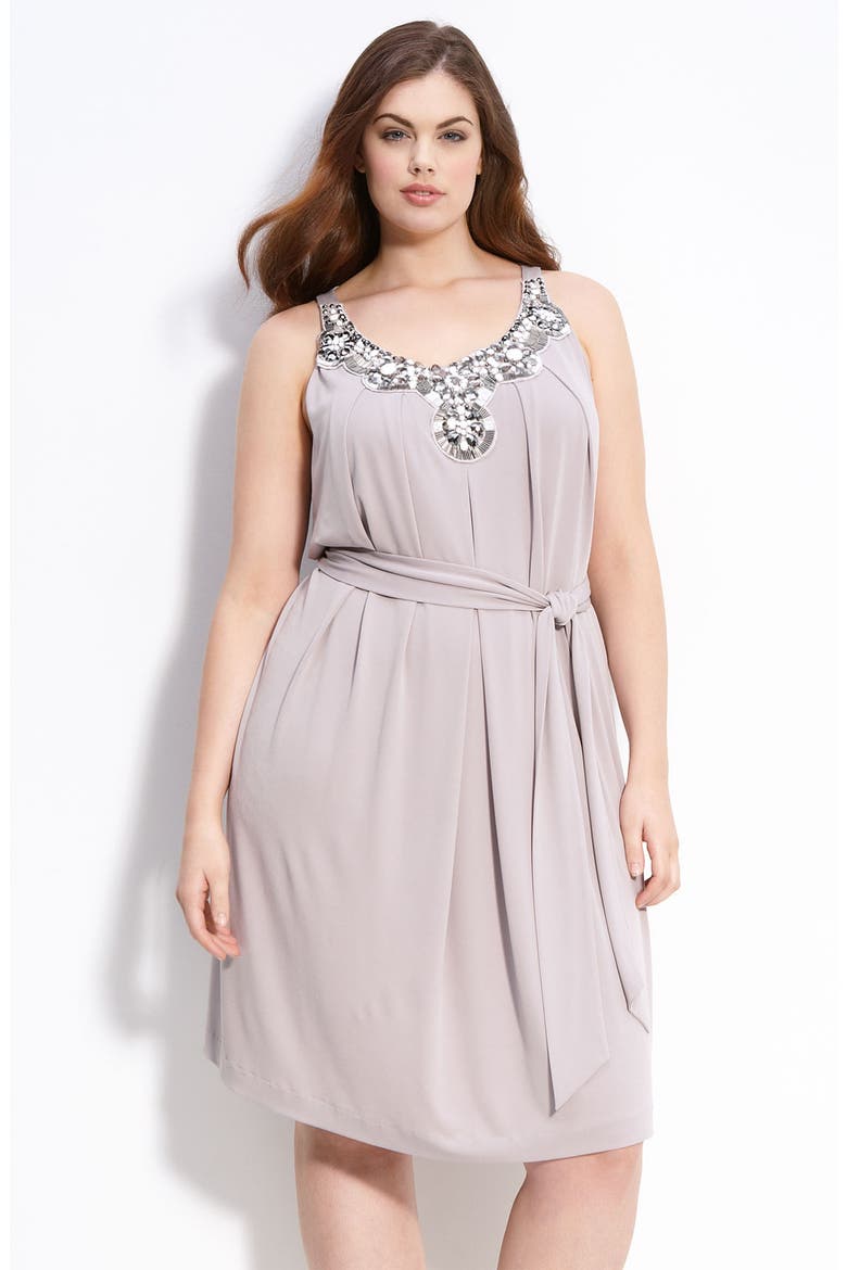 Embellished Sleeveless Dress, Main, color, MIST