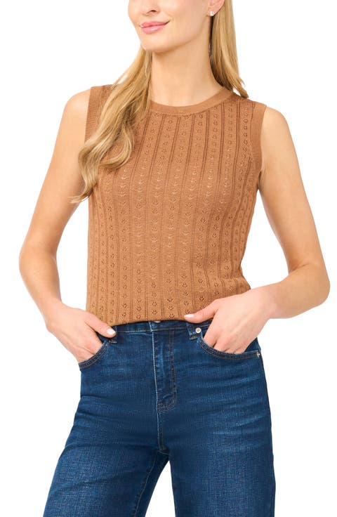 Shera Pointelle Sweater Tank