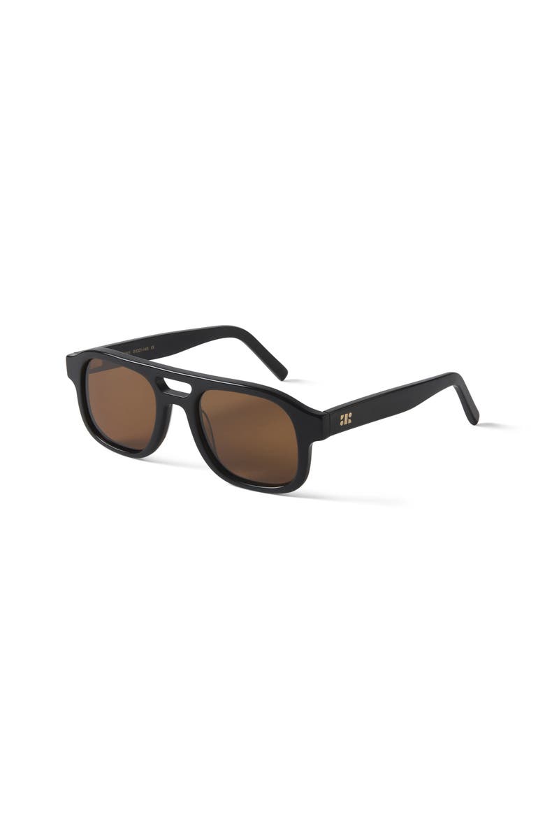 French Kiwis Eyewear Lenny Sunglasses, Alternate, color, Black
