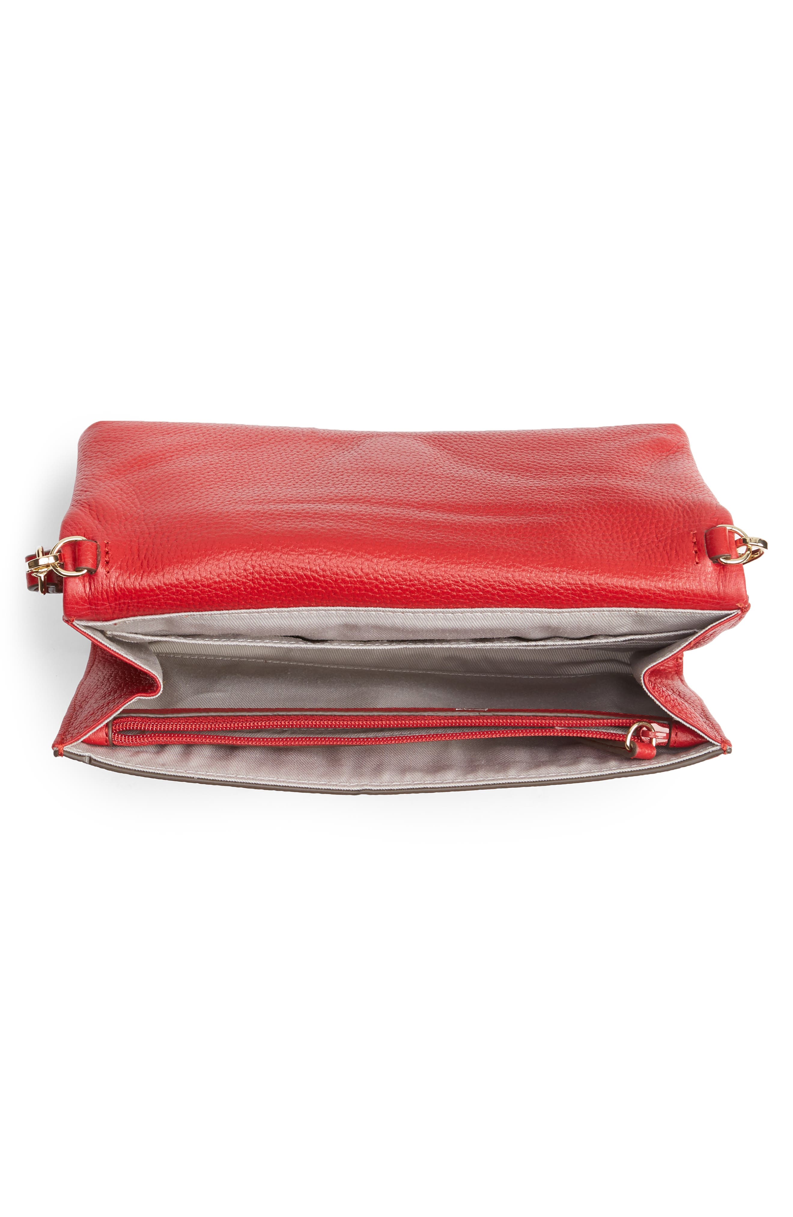 Eleanor Leather Crossbody Bag, Alternate, color, RED SCOOTER