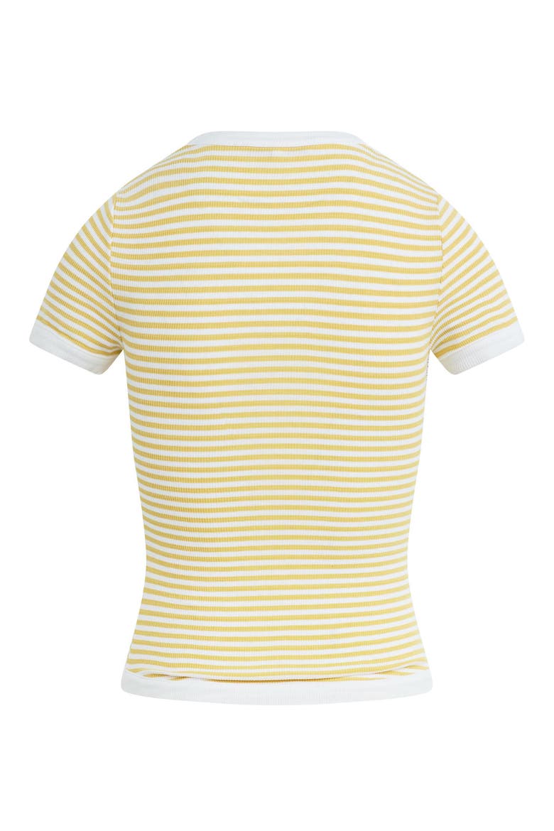 The Foundation Stripe T-Shirt, Alternate, color, GOLDEN WHITE STRIP