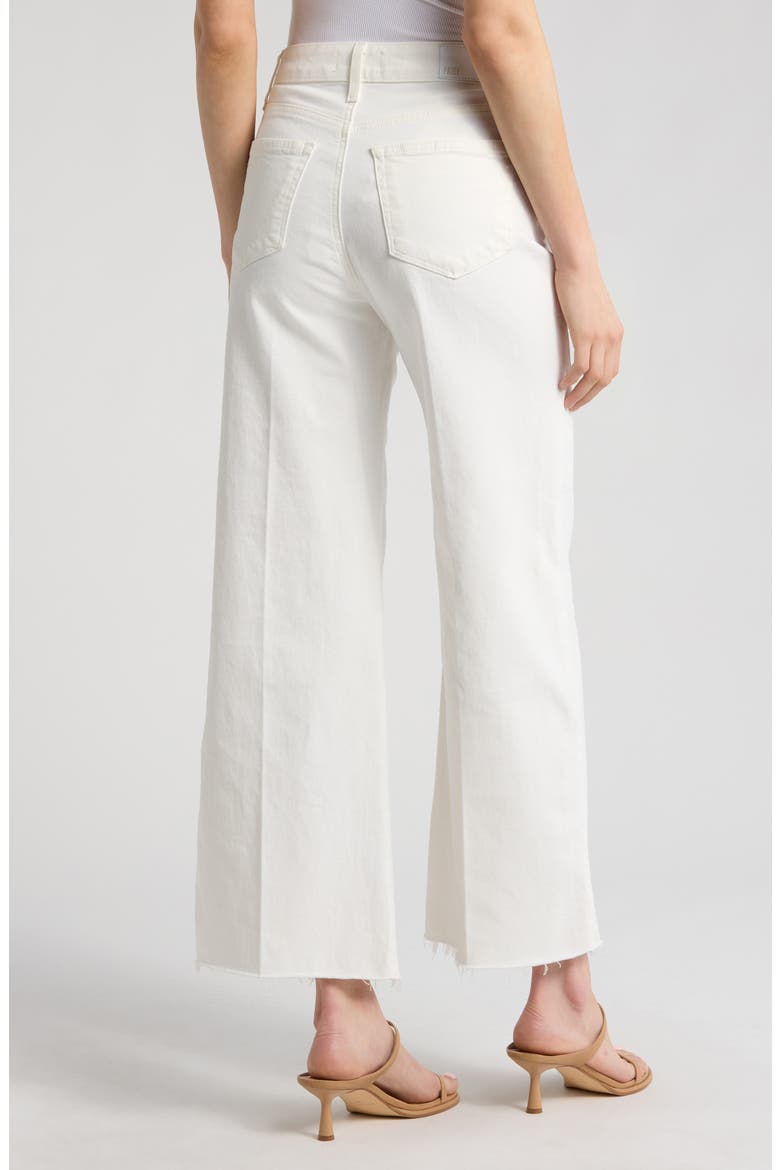 Anessa High Waist Raw Hem Wide Leg Jeans, Alternate, color, TONALECRU