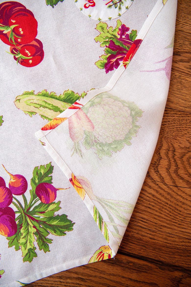 Farm Fresh Embroidered Tea Towels, Set of 2, Alternate, color, White