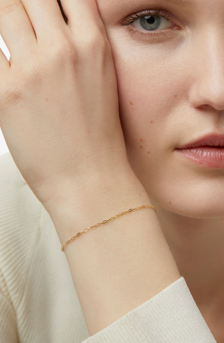 Ana Luisa Gold Chain Bracelet - Gold Paperclip Bracelet, Alternate, color, Gold