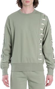 HVMAN Lace-Up Sweatshirt