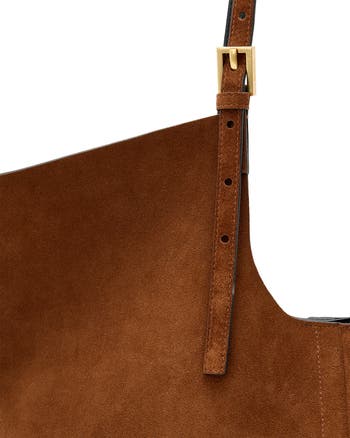 AllSaints Ara East West Suede Tote | Nordstrom