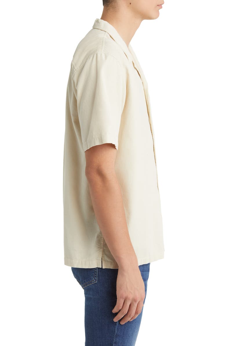FRAME Short Sleeve Corduroy Camp Shirt, Alternate, color, 