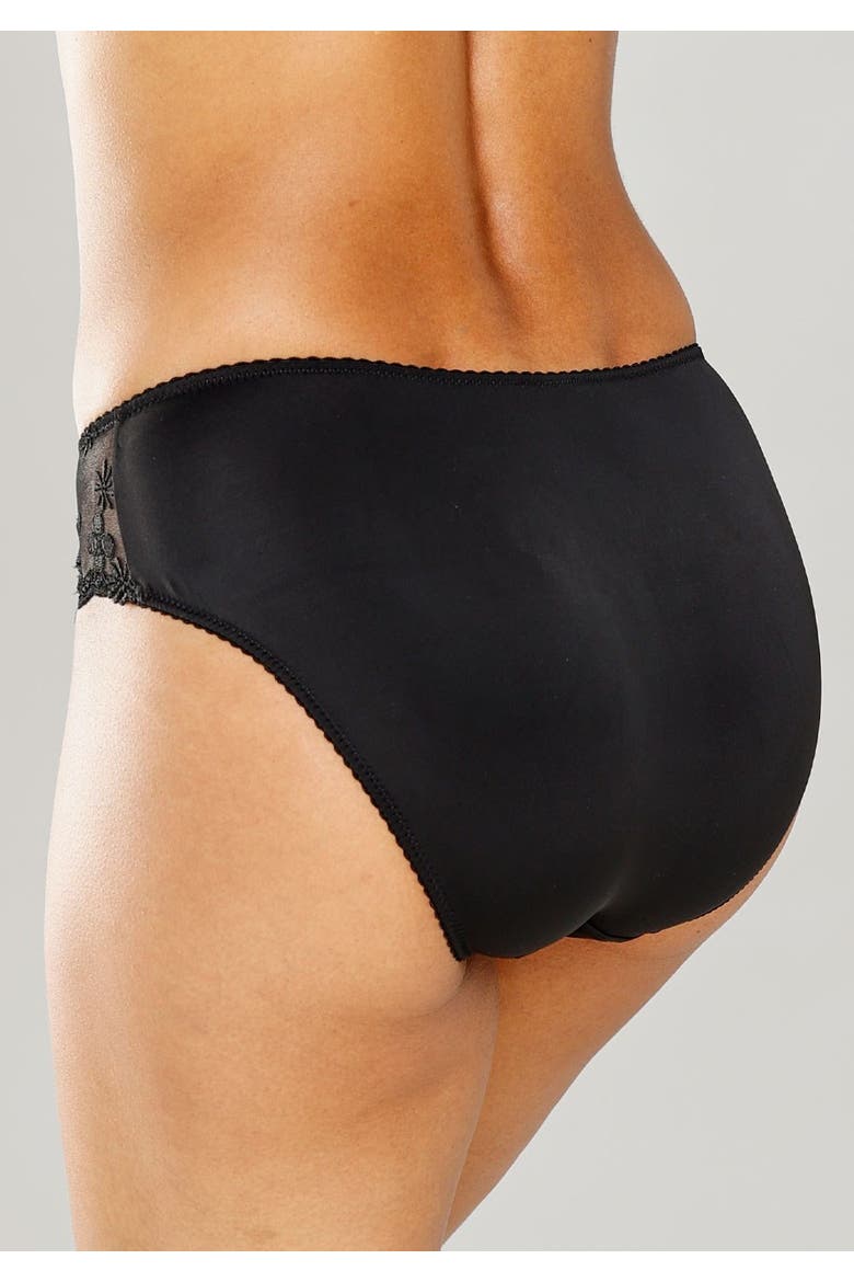 Floral Lace Hipster Panty, Alternate, color, Black