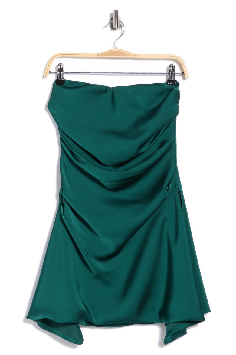 Guinevere Strapless Minidress, Main, color, EMR EMR