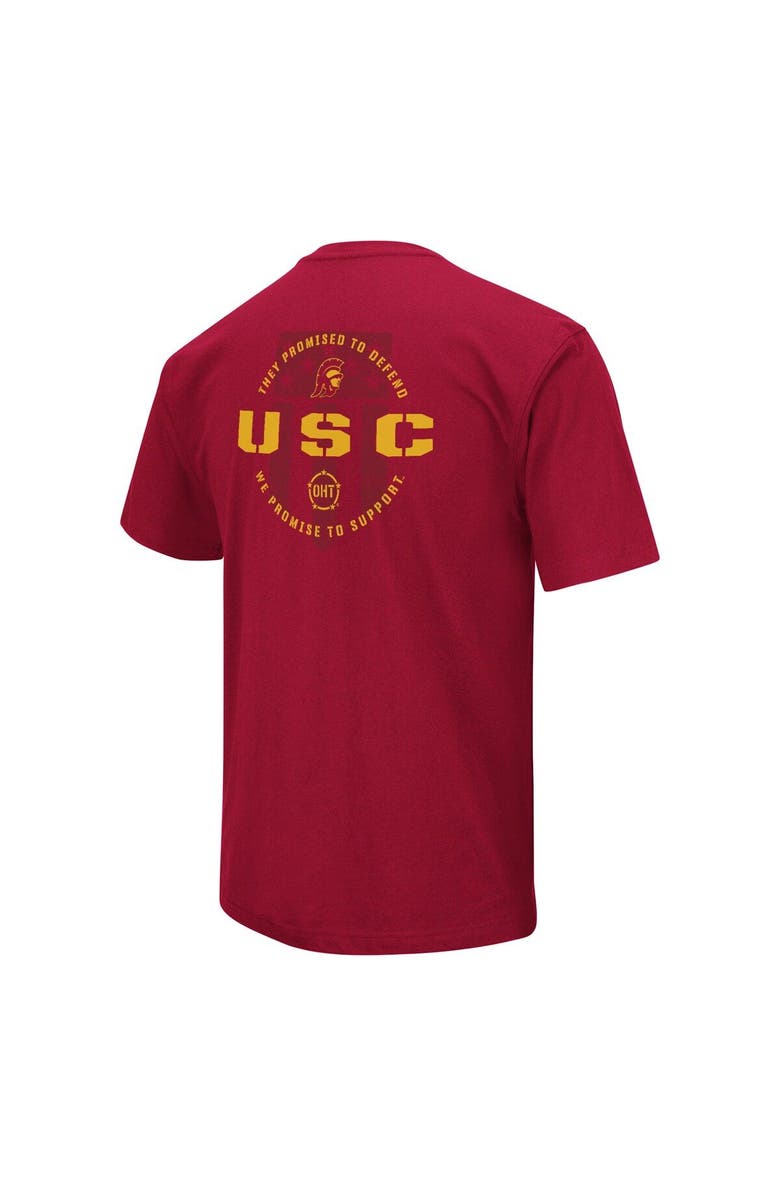 COLOSSEUM Men's Colosseum Cardinal USC Trojans OHT Military Appreciation T-Shirt, Alternate, color, 