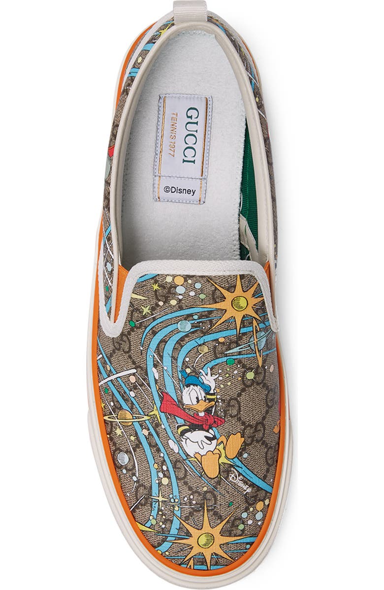 Gucci x Disney Tennis 1977 Donald Duck Slip-On Sneaker, Alternate, color,