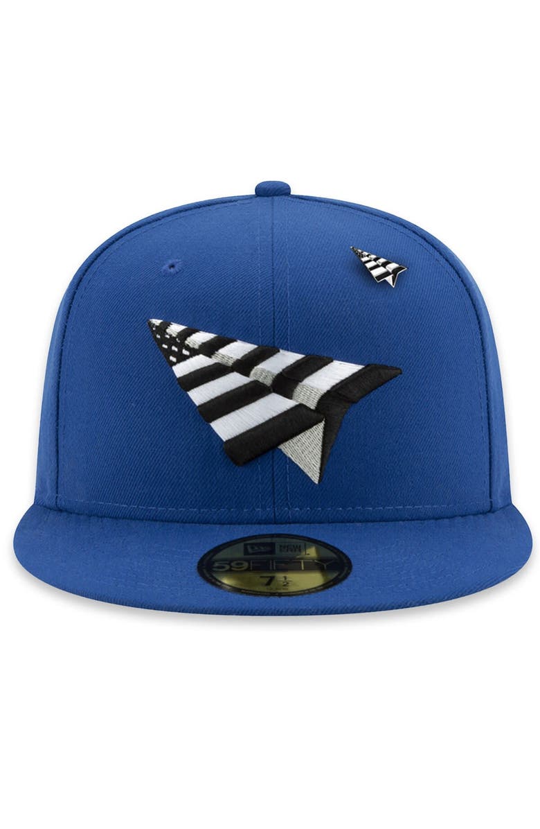 New Era x Paper Planes Men's Royal New Era Paper Planes Logo 59FIFTY Fitted Hat, Alternate, color,
