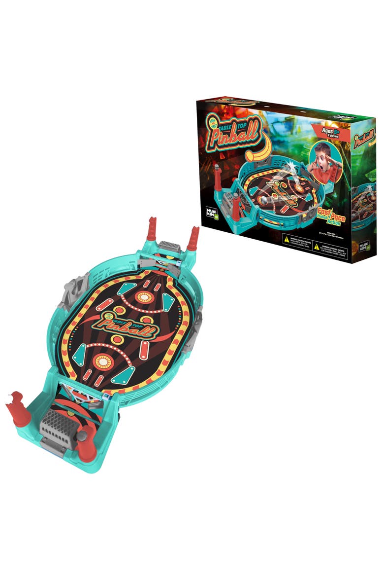 Head-To-Head Table Top Pinball - Classic Battery-Free Arcade TableTop Game. Exciting 2-Player Family Board Game Featuring Fast-Paced Action, Educational Gameplay & Interactive Fun For Kids & Family, Main, color, Table Top Pinball