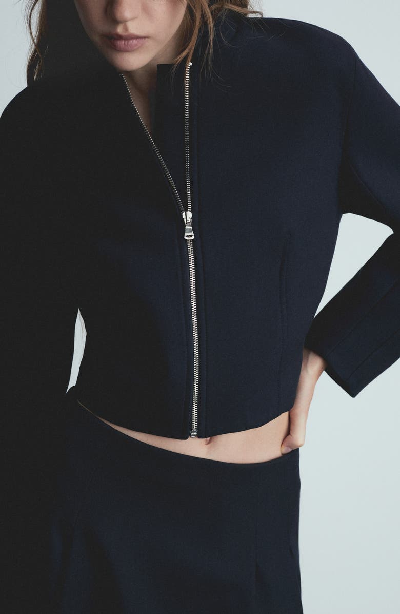 MANGO Bomber Jacket, Alternate, color,