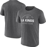 FANATICS Men's Fanatics Heather Charcoal Los Angeles Kings Property Of T-Shirt