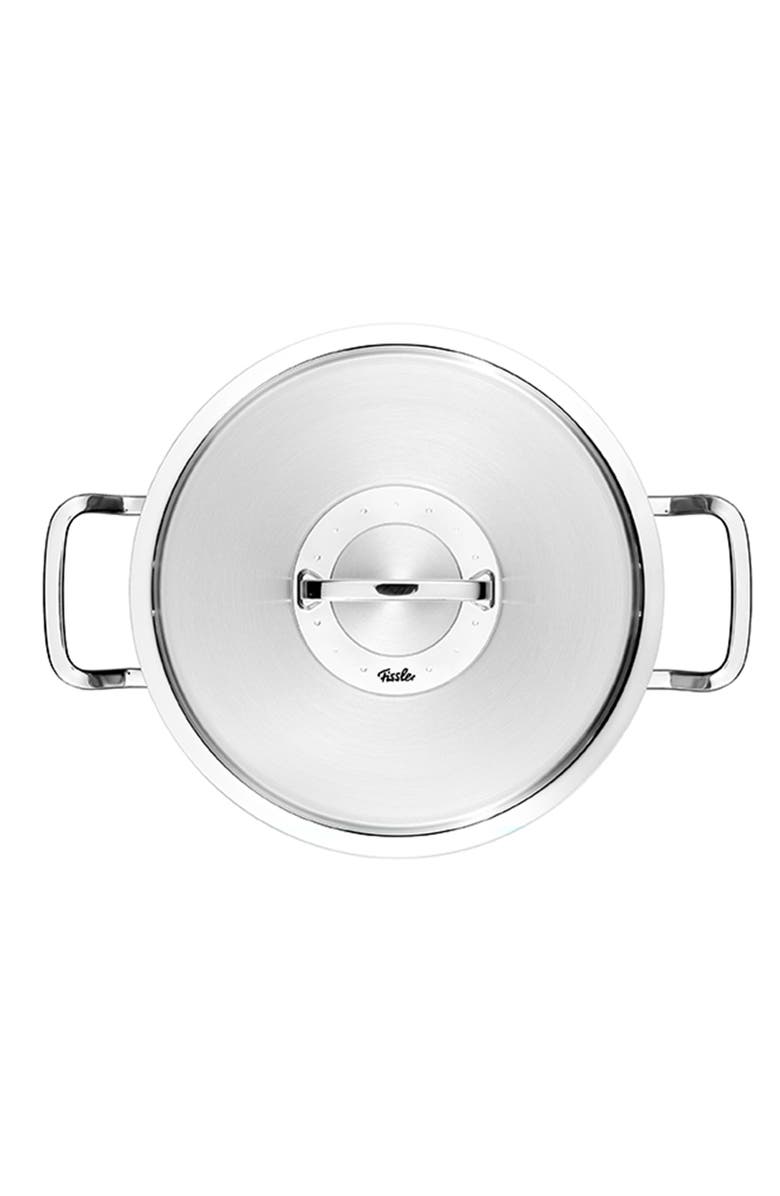 Fissler Original-Profi Collection Stainless Steel Rondeau with Metal Lid, Alternate, color, Stainless Steel
