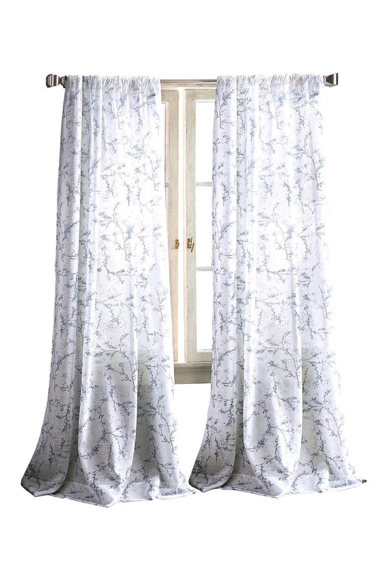 Promenade Set of 2 Curtain Panels, Main, color, INDIGO
