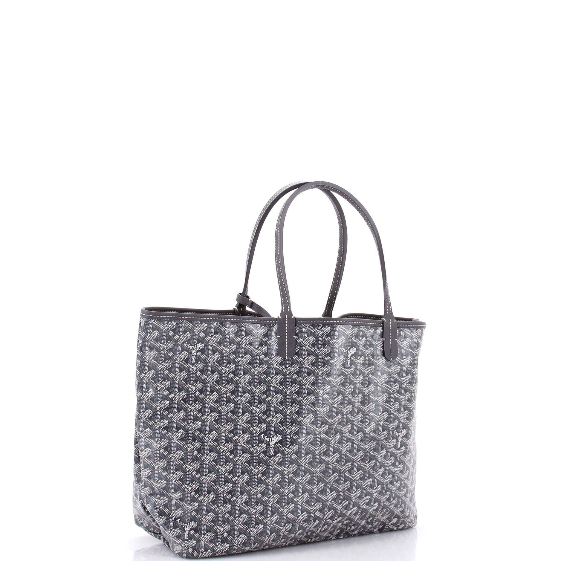Pre-Owned Goyard Saint Louis Tote Coated Canvas PM, Alternate, color, Gray