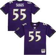 Mitchell & Ness Men's Mitchell & Ness Terrell Suggs Purple Baltimore Ravens 2003 Legacy Replica Jersey