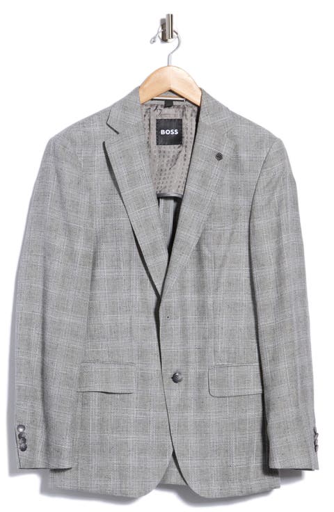 Hutson Plaid Wool Blend Sport Coat