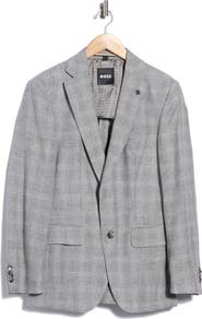 BOSS Hutson Plaid Wool Blend Sport Coat