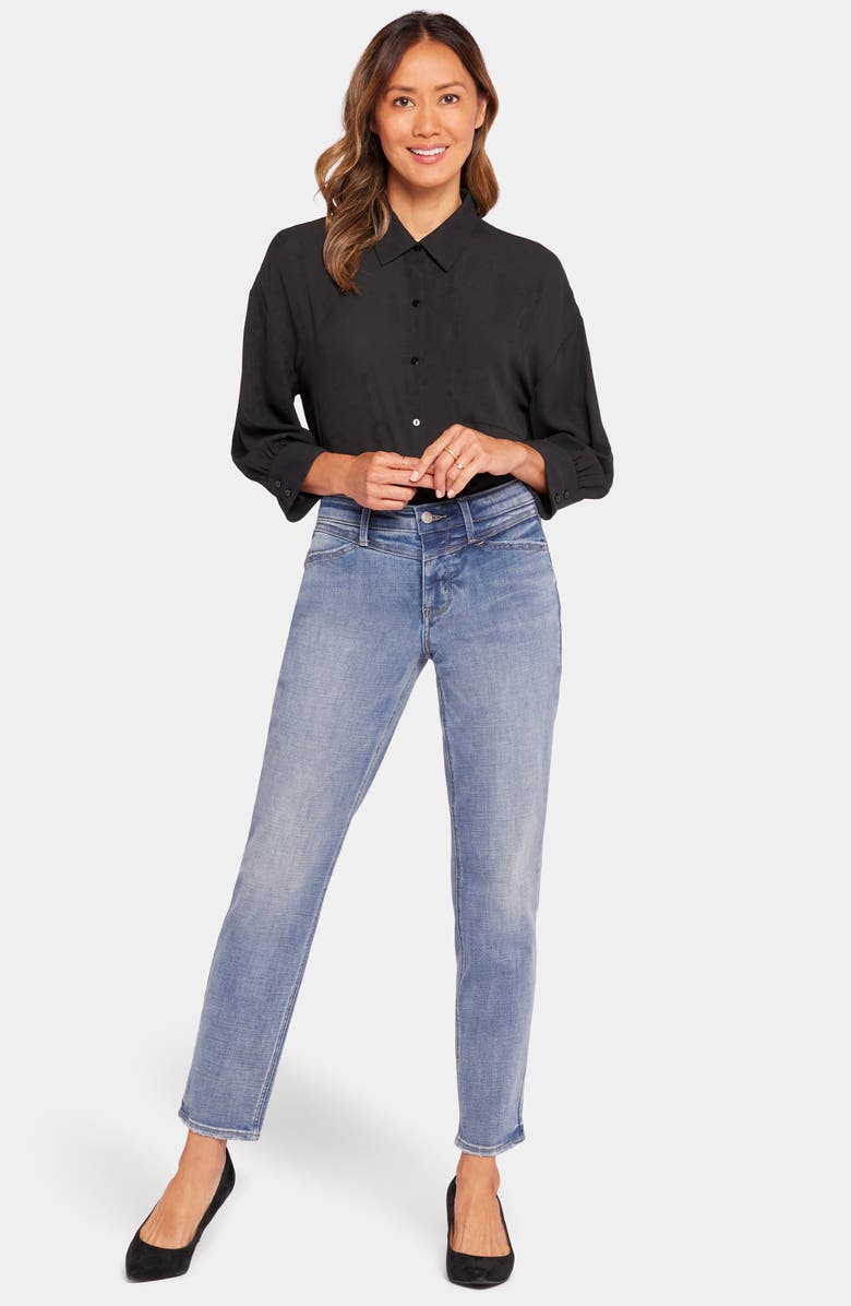 NYDJ Margot Front Yoke Girlfriend Jeans, Alternate, color, 