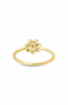 Sterling Forever Halley Flower Ring