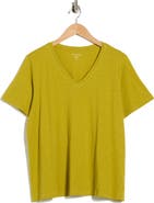 Eileen Fisher Easy V-Neck Organic Cotton T-Shirt