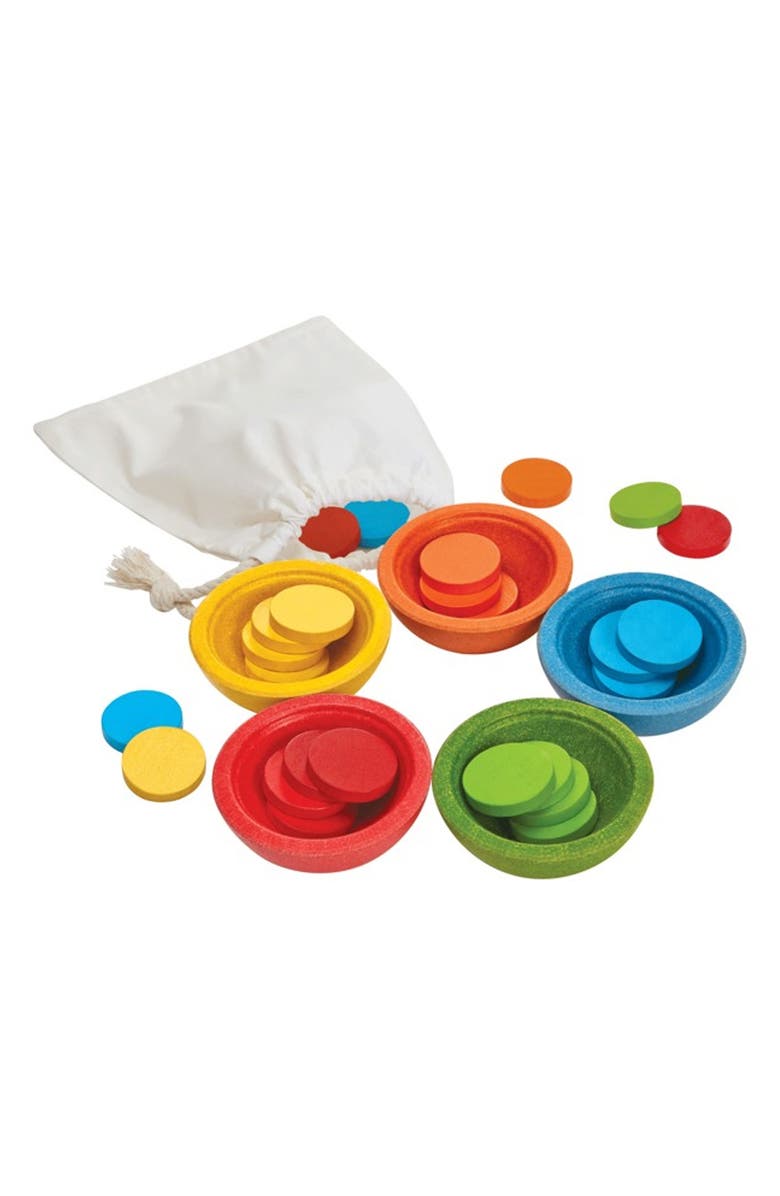 PlanToys<sup>®</sup> Sort & Count Cups Playset, Alternate, color, Assorted