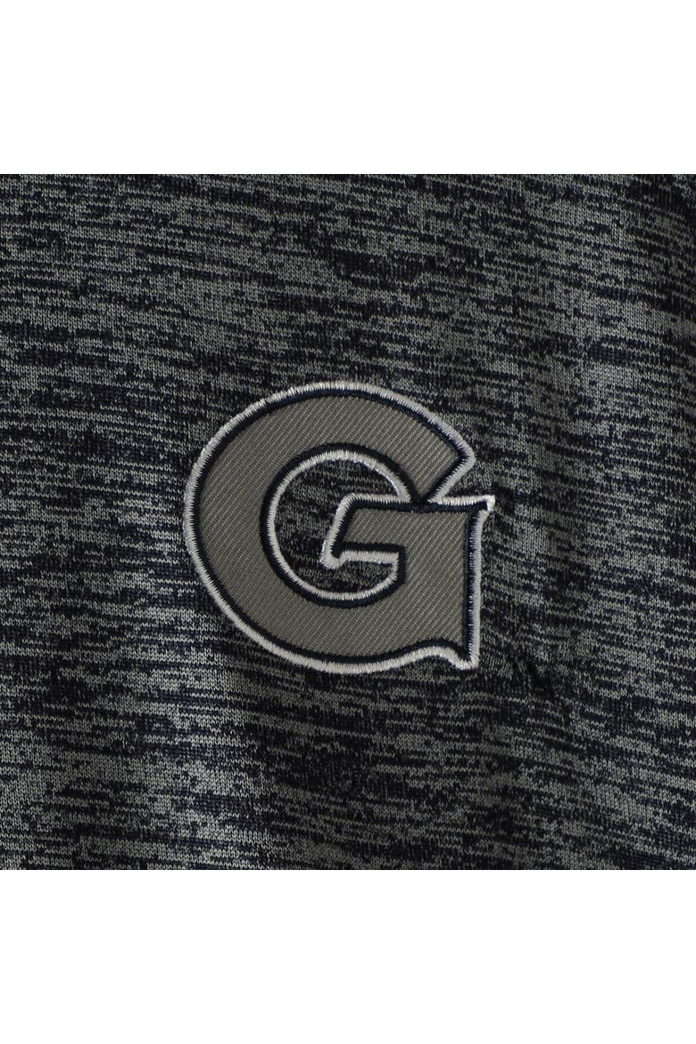 Men's Colosseum Heathered Navy Georgetown Hoyas Down Swing Raglan Polo, Alternate, color, Heather Navy